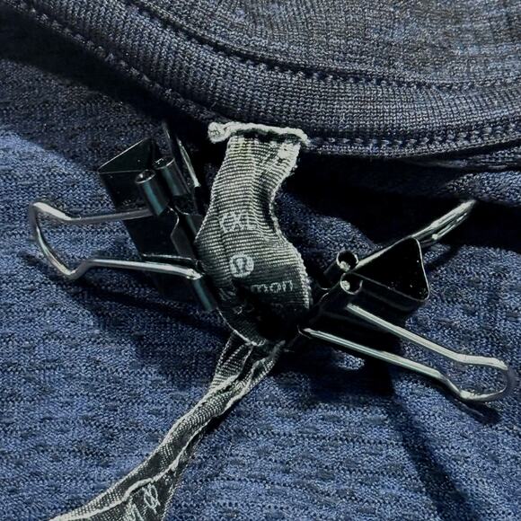 Lululemon Mens Shirt 1/2 Zip Pullover Long Sleeve Athleisure Minimalist Blue XXL - Picture 3 of 7